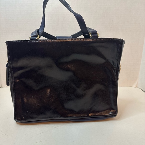 Navy Blue Three Compartment Purse - Picture 4 of 10
